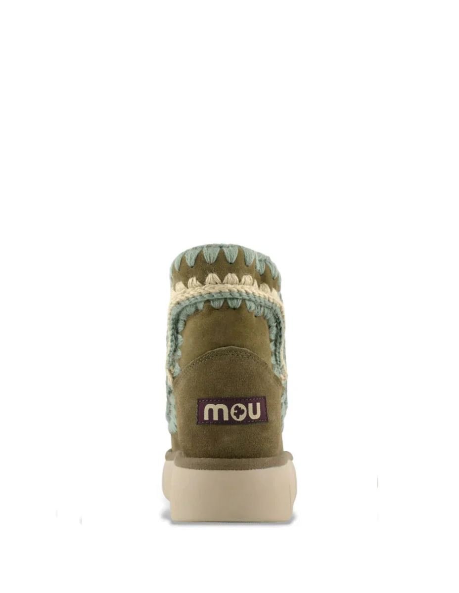 Botas MOU Bounce Overstitching Verdes Mujer - Imagen 6