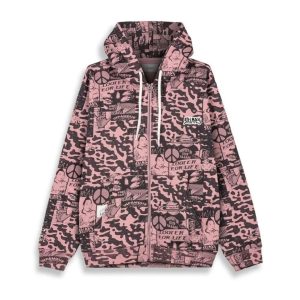 Sudadera con Capucha Grimey Peace Within All Over Print Morada Unisex