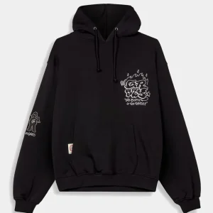 Sudadera con Capucha Grimey The Shelter Boxy Negra Unisex