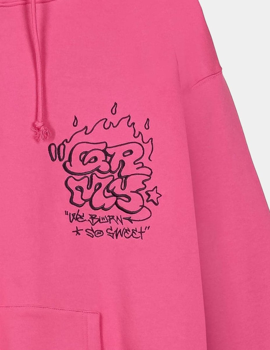 Sudadera con Capucha Grimey The Shelter Boxy Rosa Unisex - Imagen 4