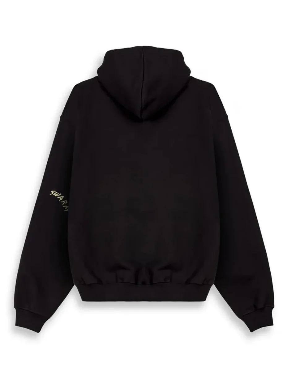 Sudadera con Capucha Grimey The Swarm Dc Shoes X Grimey Boxy Negra Unisex - Imagen 3