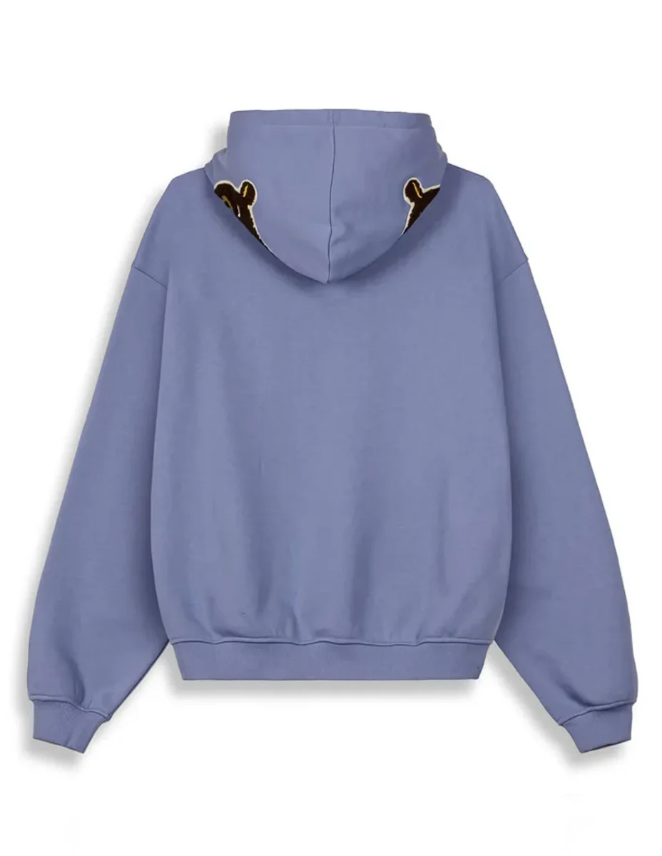 Sudadera con Capucha Grimey Mud S The Residence Madrid Boxy Azul Unisex - Imagen 3