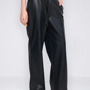 Pantalón Silvian Heach de Ecopiel Negro Mujer