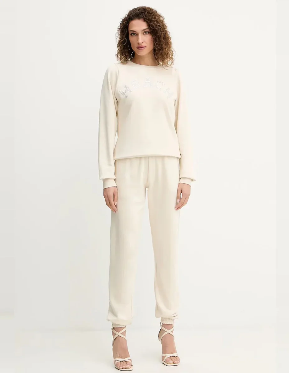 Pantalón Silvian Heach Benkahid Beige Mujer - Imagen 5