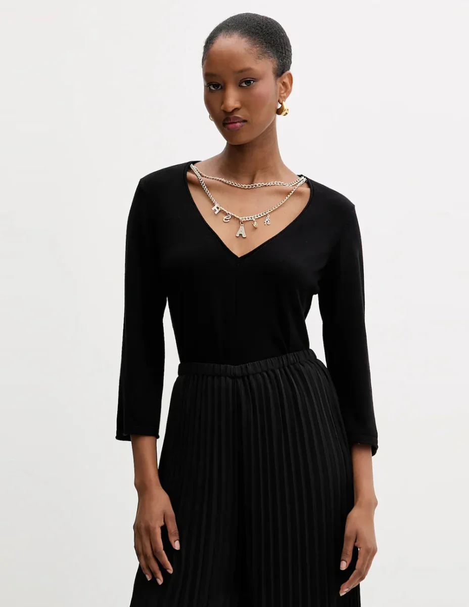 Jersey Silvian Heach Sanke Negro Mujer - Imagen 2