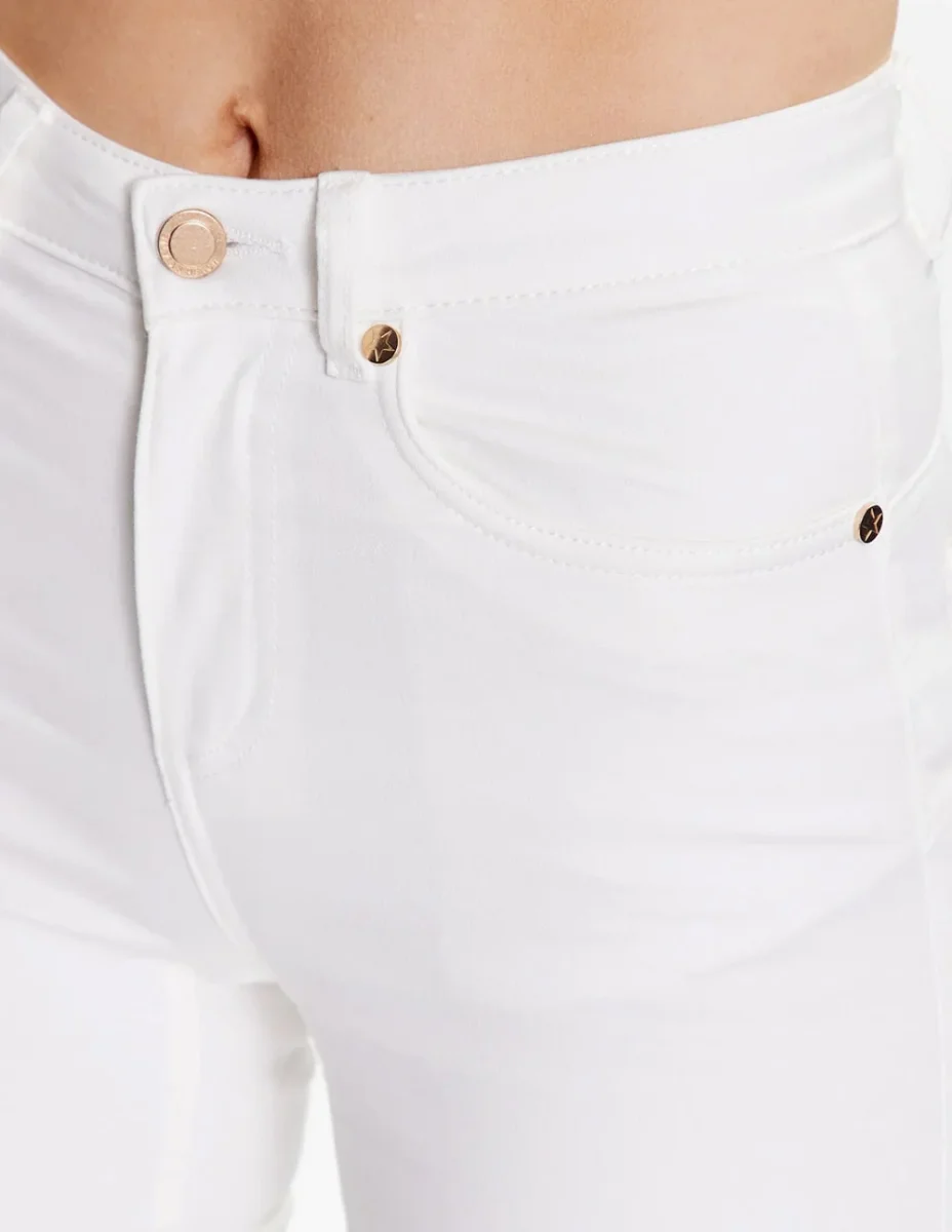Pantalón Vaquero Silvian Heach Ajustado Blanco Mujer - Imagen 3