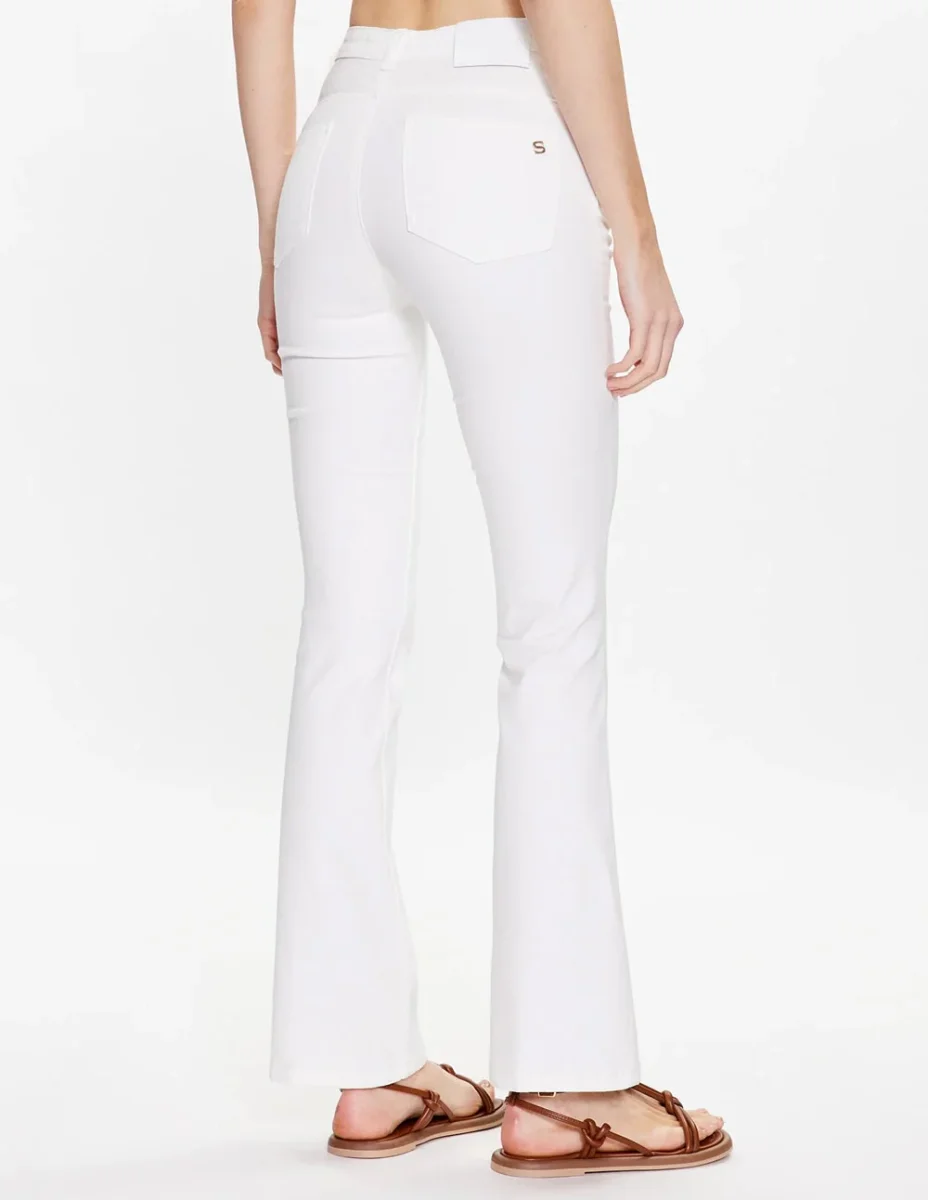 Pantalón Vaquero Silvian Heach Ajustado Blanco Mujer - Imagen 4