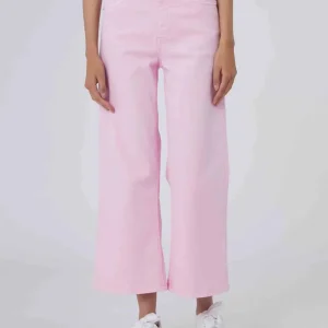 Pantalón Silvian Heach Cropped Rosa Mujer