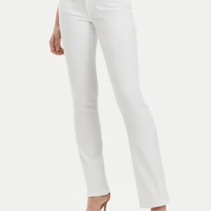 Pantalón Vaquero Silvian Heach con Logo Blanco Mujer