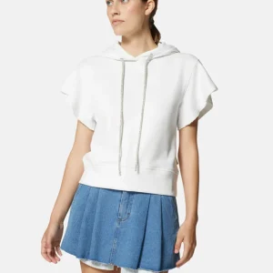 Sudadera Silvian Heach sin Mangas Blanca Mujer