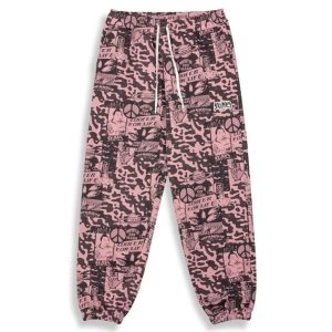 Pantalón de Chándal Grimey Peace Within All Over Print Morado Unisex