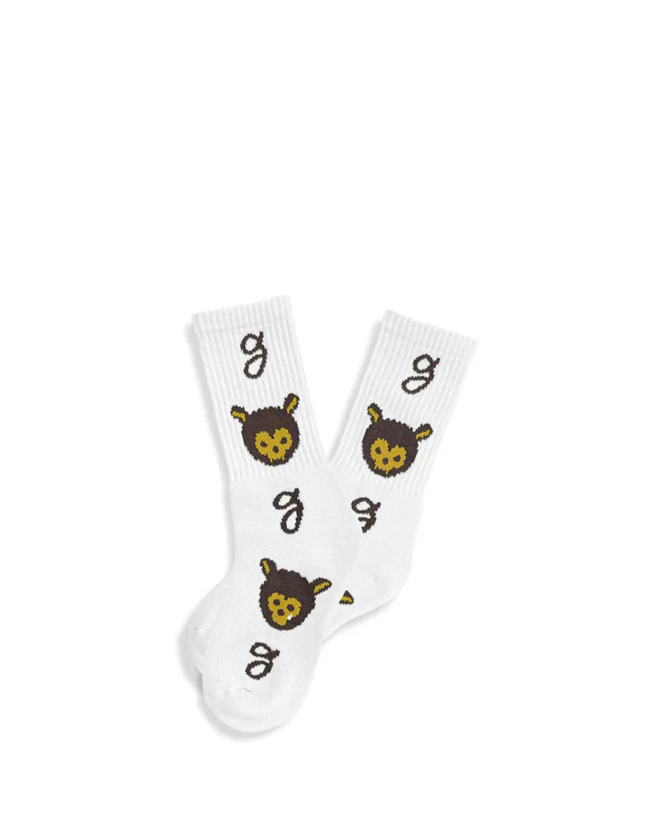 Calcetines Grimey Mud´S The Residence Blancos Unisex - Imagen 3