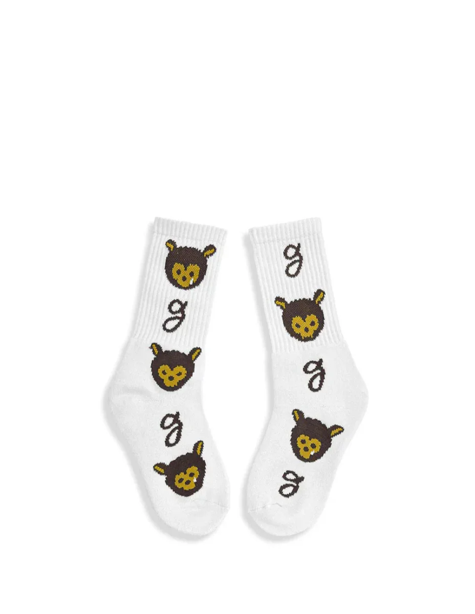 Calcetines Grimey Mud´S The Residence Blancos Unisex - Imagen 2