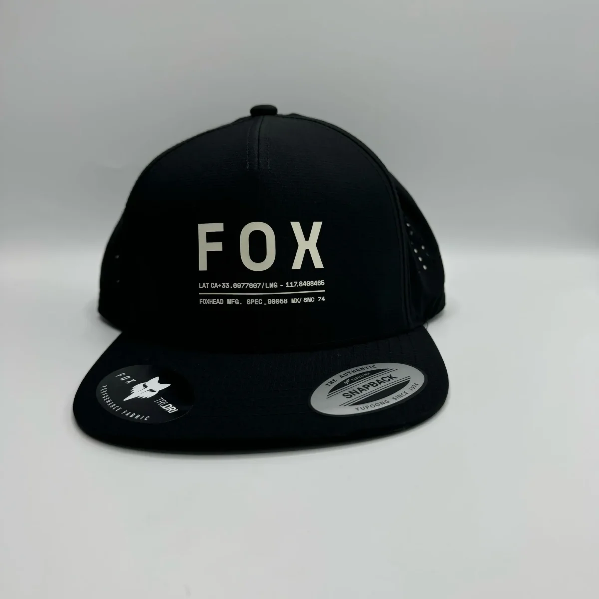 Gorra Visera Plana Fox Negra