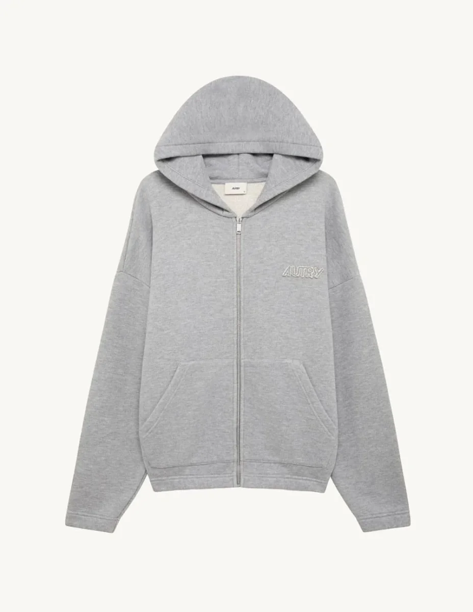 Sudadera con Capucha Autry con Logo Gris Unisex - Imagen 2