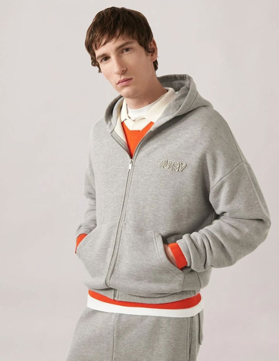 Sudadera con Capucha Autry con Logo Gris Unisex - Imagen 6