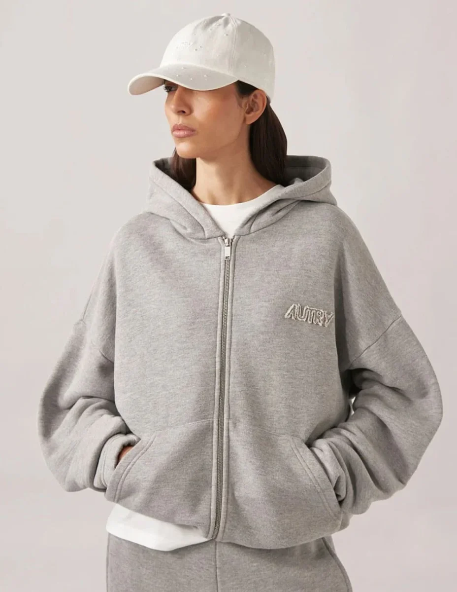 Sudadera con Capucha Autry con Logo Gris Unisex - Imagen 7