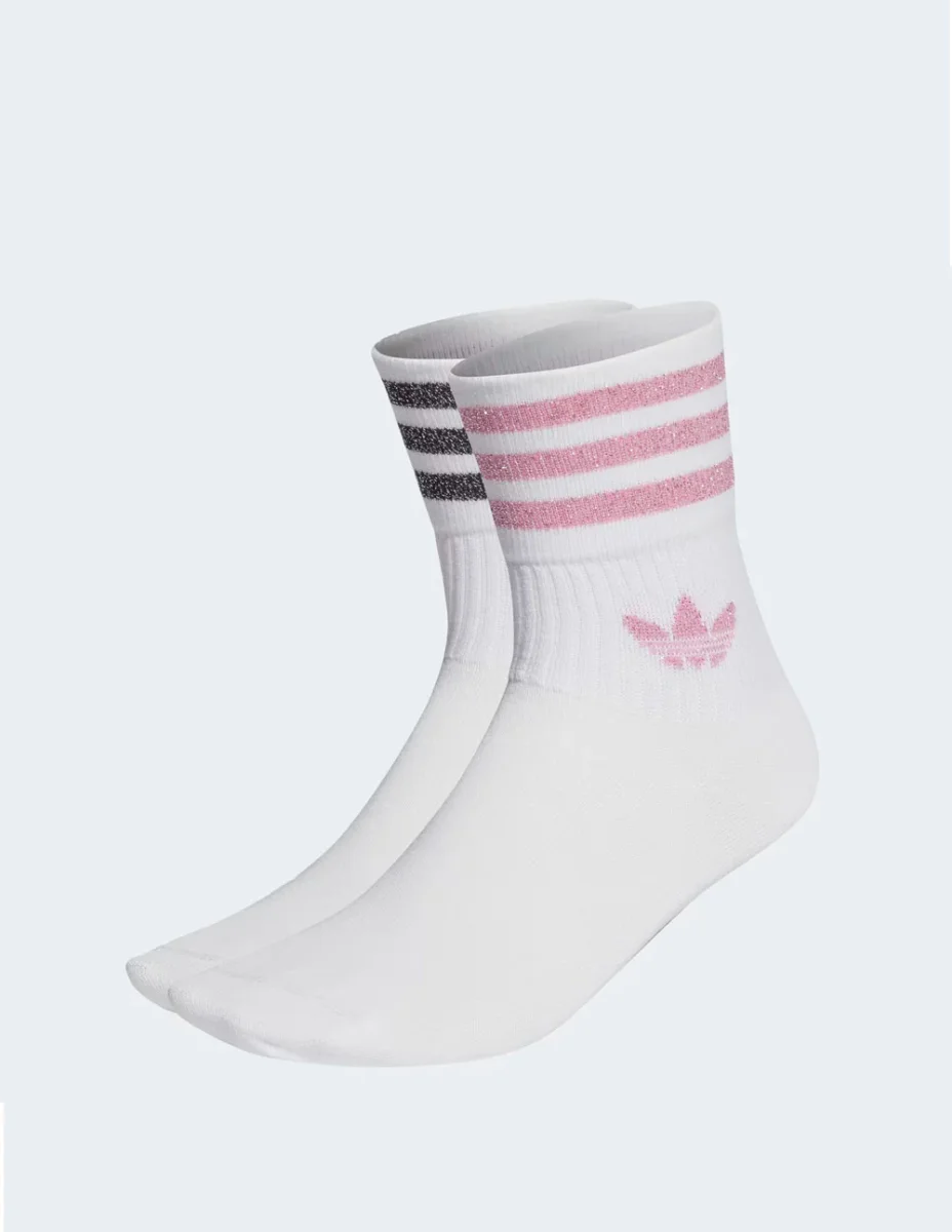 Calcetines adidas Glitter 2 Pack Blancos Mujer