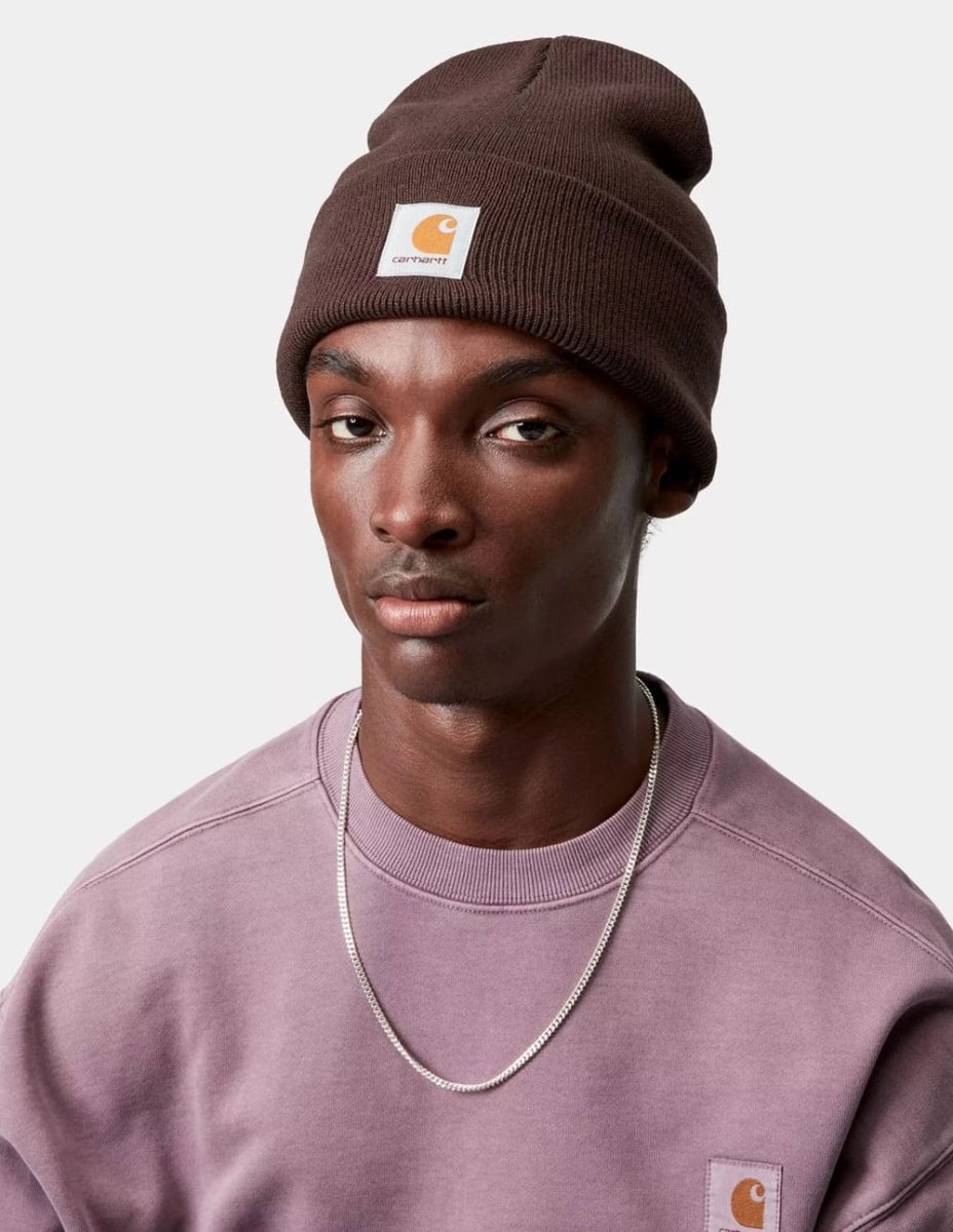 Gorro Carhartt WIP Acrylic Watch con Logo Marrón Unisex - Imagen 4