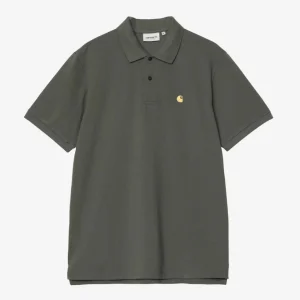 Polo Carhartt WIP Chase Pique Verde Hombre
