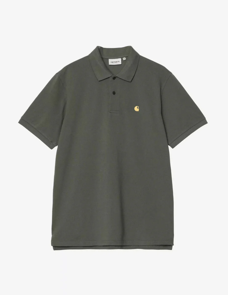 Polo Carhartt WIP Chase Pique Verde Hombre