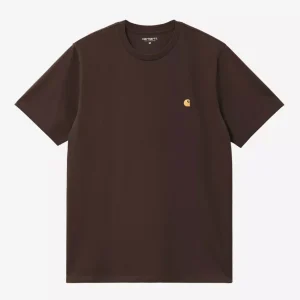 Camiseta Carhartt WIP Chase Marrón Hombre