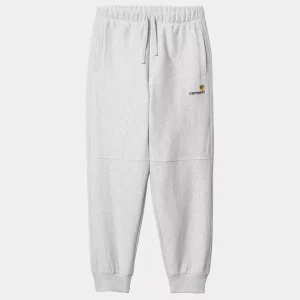 Pantalón Carhartt WIP American Script Gris Hombre