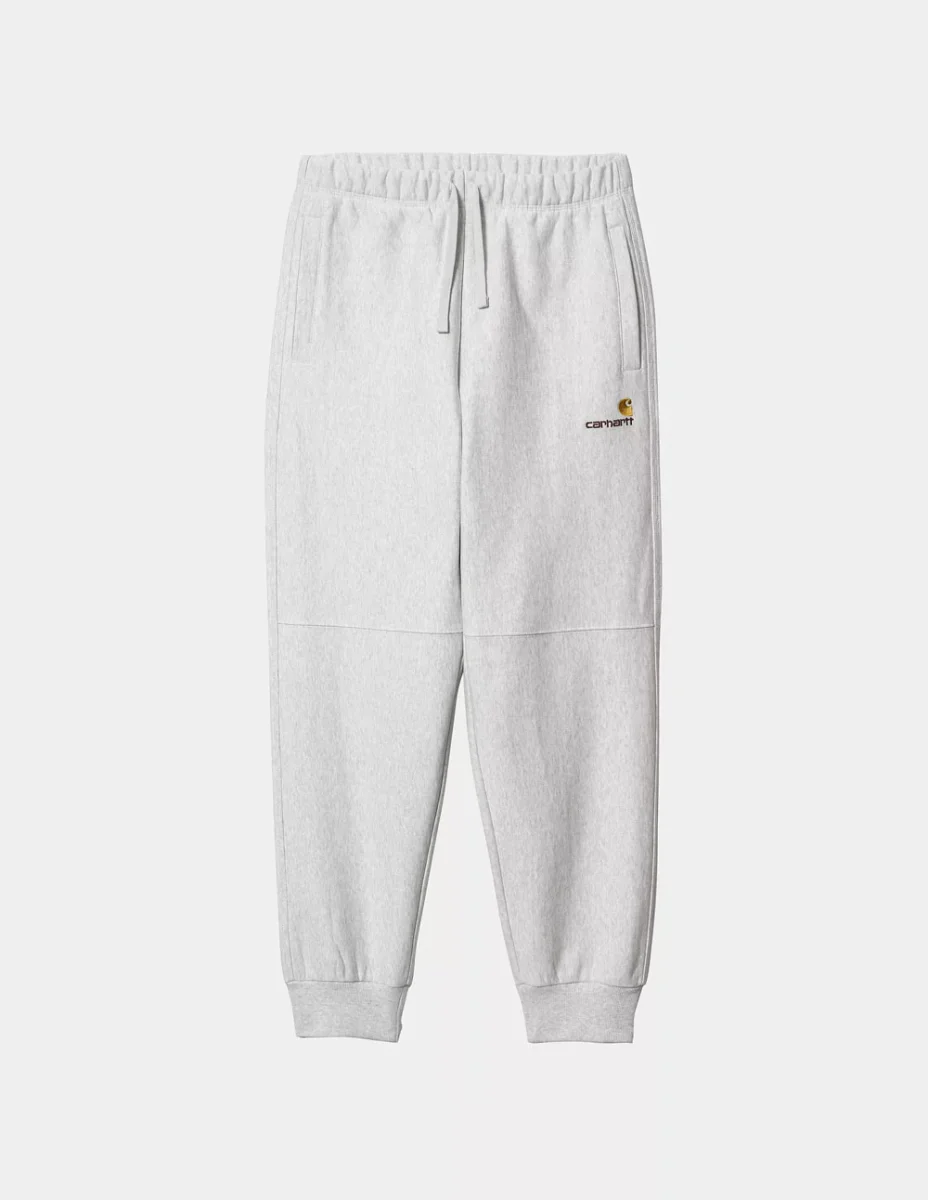 Pantalón Carhartt WIP American Script Gris Hombre