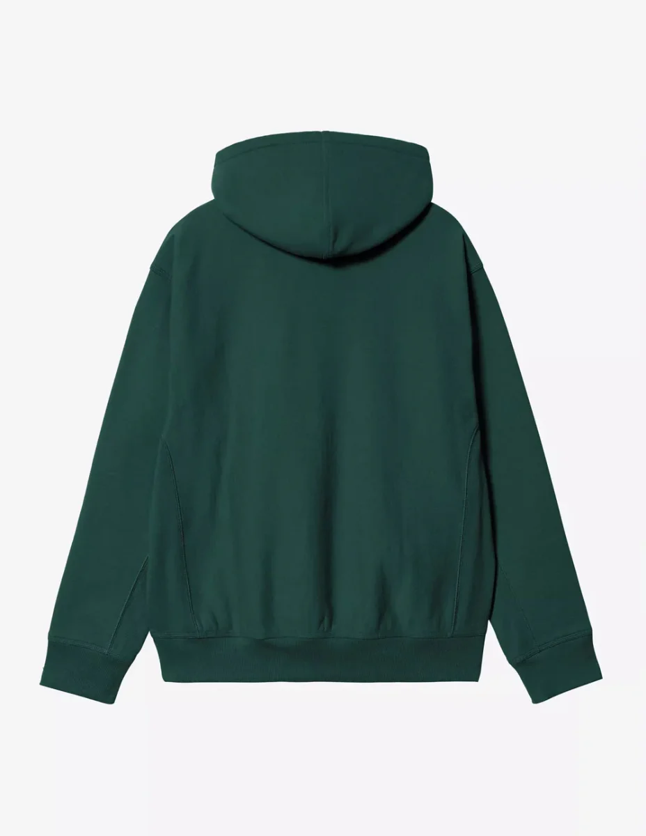 Sudadera con Capucha Carhartt WIP American Script Verde Hombre - Imagen 3