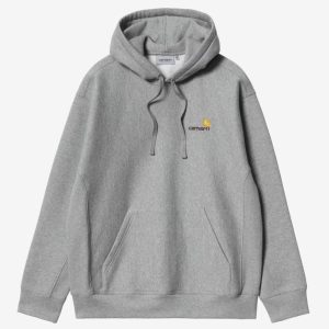 Sudadera con Capucha Carhartt WIP American Script Gris Hombre