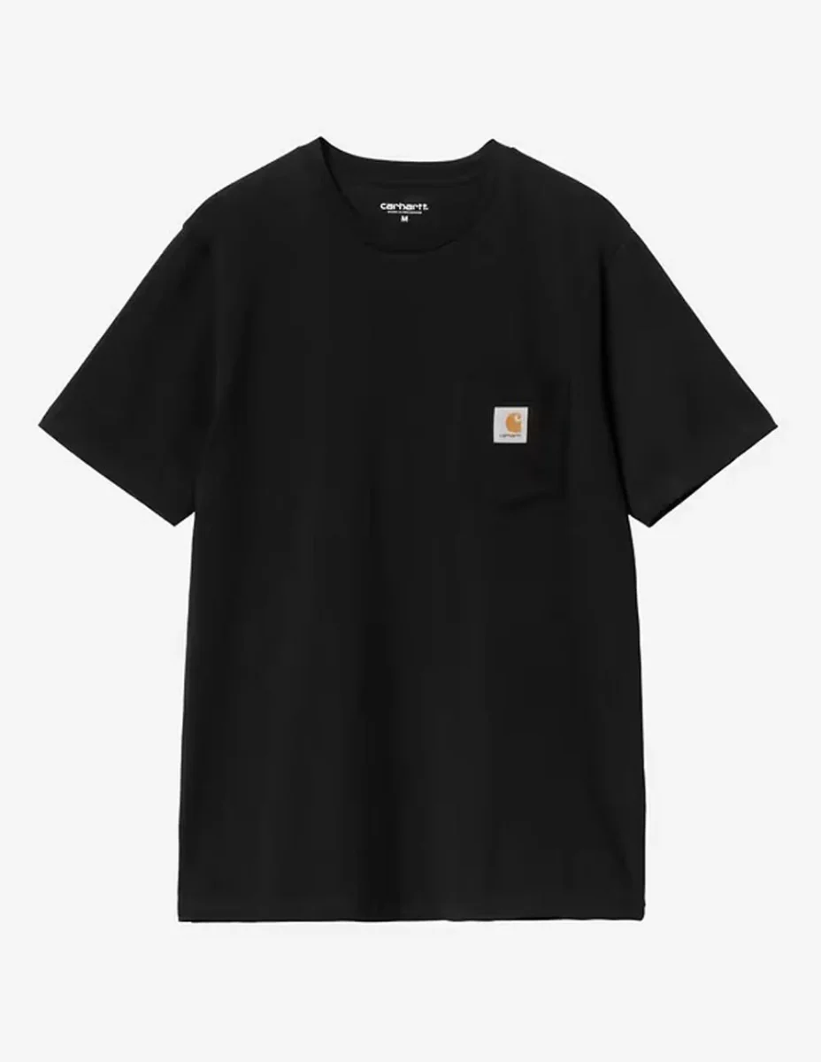 Camiseta Carhartt WIP Pocket Negra Hombre - Imagen 2