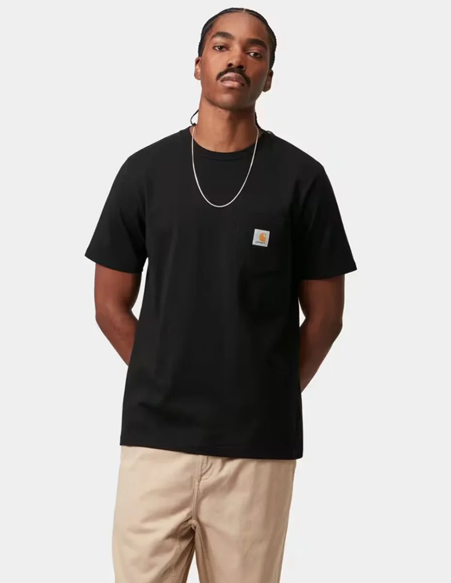 Camiseta Carhartt WIP Pocket Negra Hombre - Imagen 4