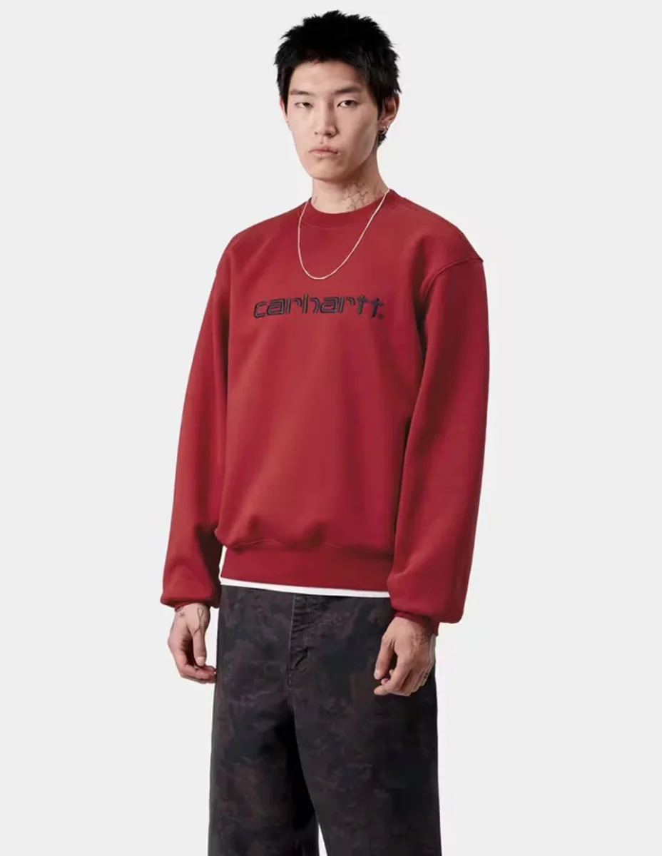 Sudadera Carhartt WIP con Logo Roja Hombre - Imagen 4