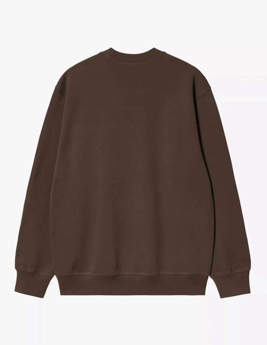 Sudadera Carhartt WIP con Logo Marrón Hombre - Imagen 3