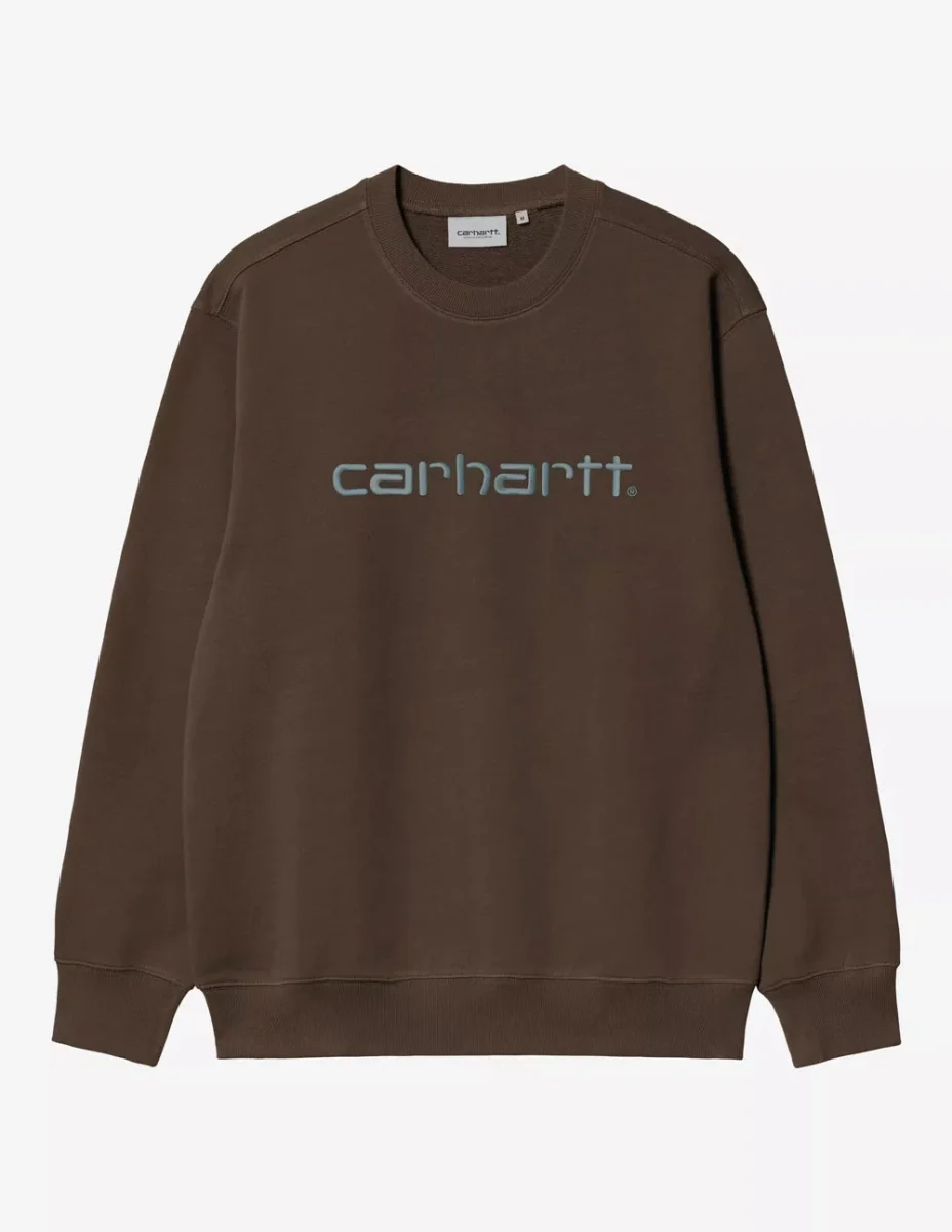 Sudadera Carhartt WIP con Logo Marrón Hombre - Imagen 2