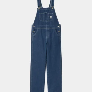 Pantalón Peto Carhartt WIP Bib Overall Straight Azul Mujer