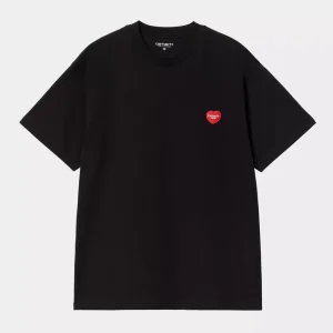 Camiseta Carhartt WIP Heart II Hartt Negra Hombre