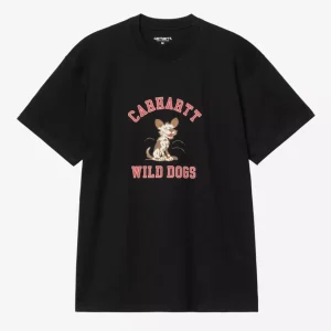 Camiseta Carhartt WIP Wild Dog Negra Hombre