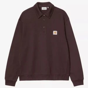 Polo Carhartt WIPP Palisander Marrón Hombre