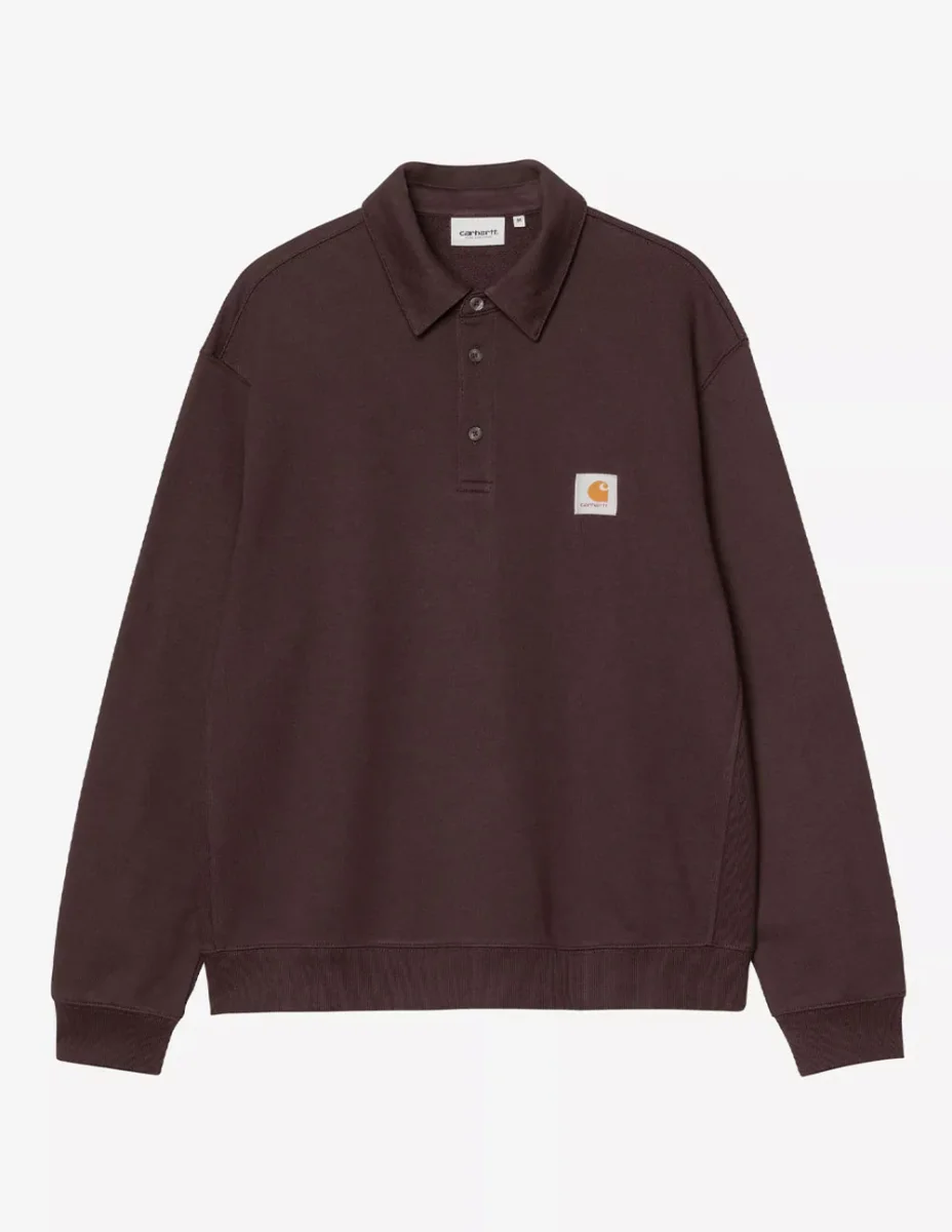Polo Carhartt WIPP Palisander Marrón Hombre - Imagen 2