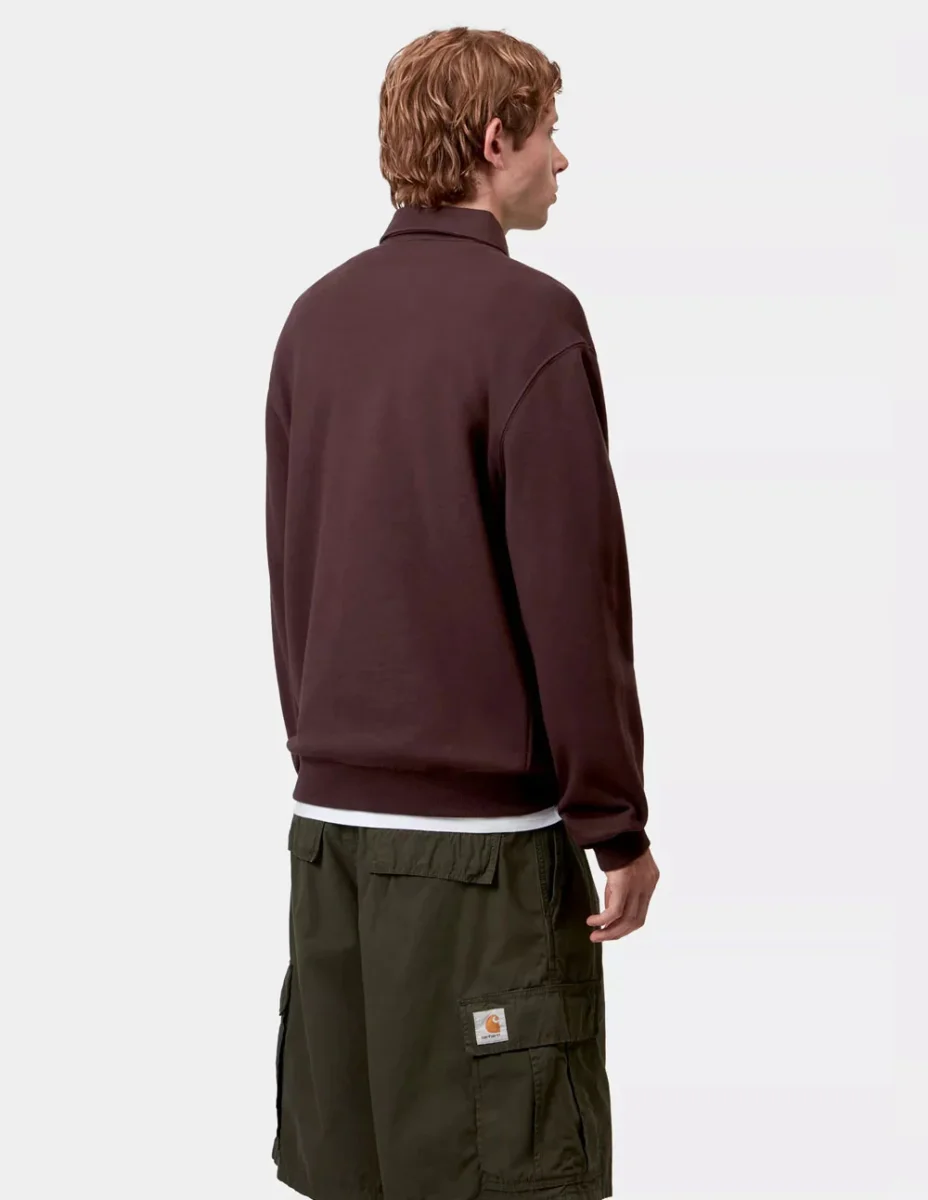 Polo Carhartt WIPP Palisander Marrón Hombre - Imagen 5