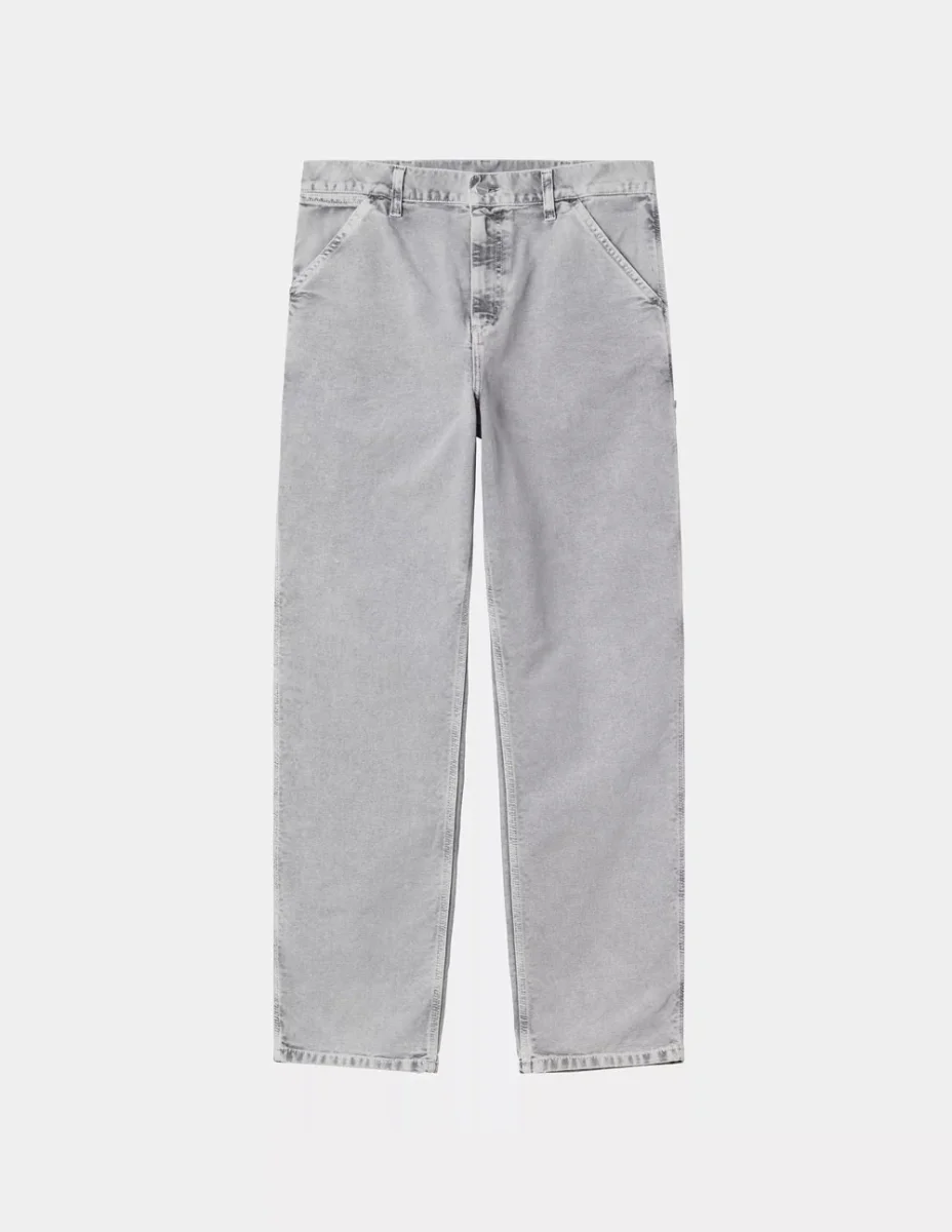 Pantalón Carhartt WIP Single Knee Gris Hombre - Imagen 2