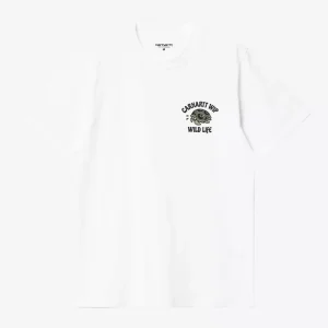 Camiseta Carhartt WIP Wild Live Blanca Hombre