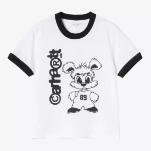 Camiseta Carhartt WIP IP Ringer Blanca Mujer