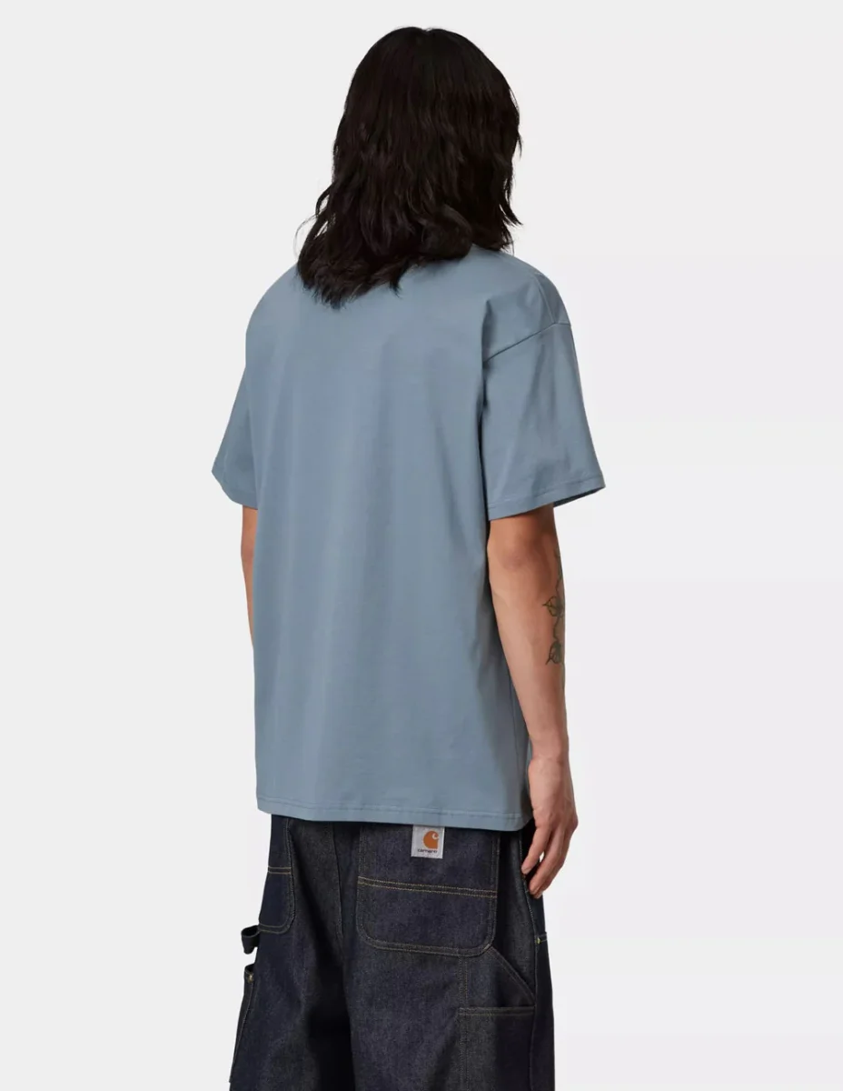 Camiseta Carhartt WIP Duck Duck Azul Hombre - Imagen 4