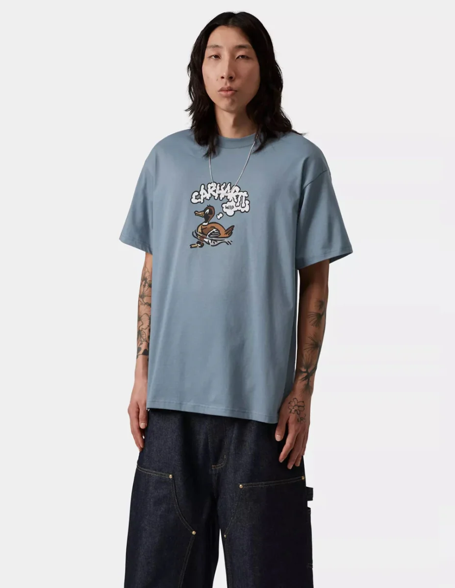 Camiseta Carhartt WIP Duck Duck Azul Hombre - Imagen 5
