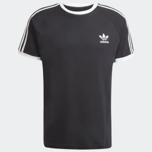 Camiseta adidas Classics 3 Bandas Negra Hombre