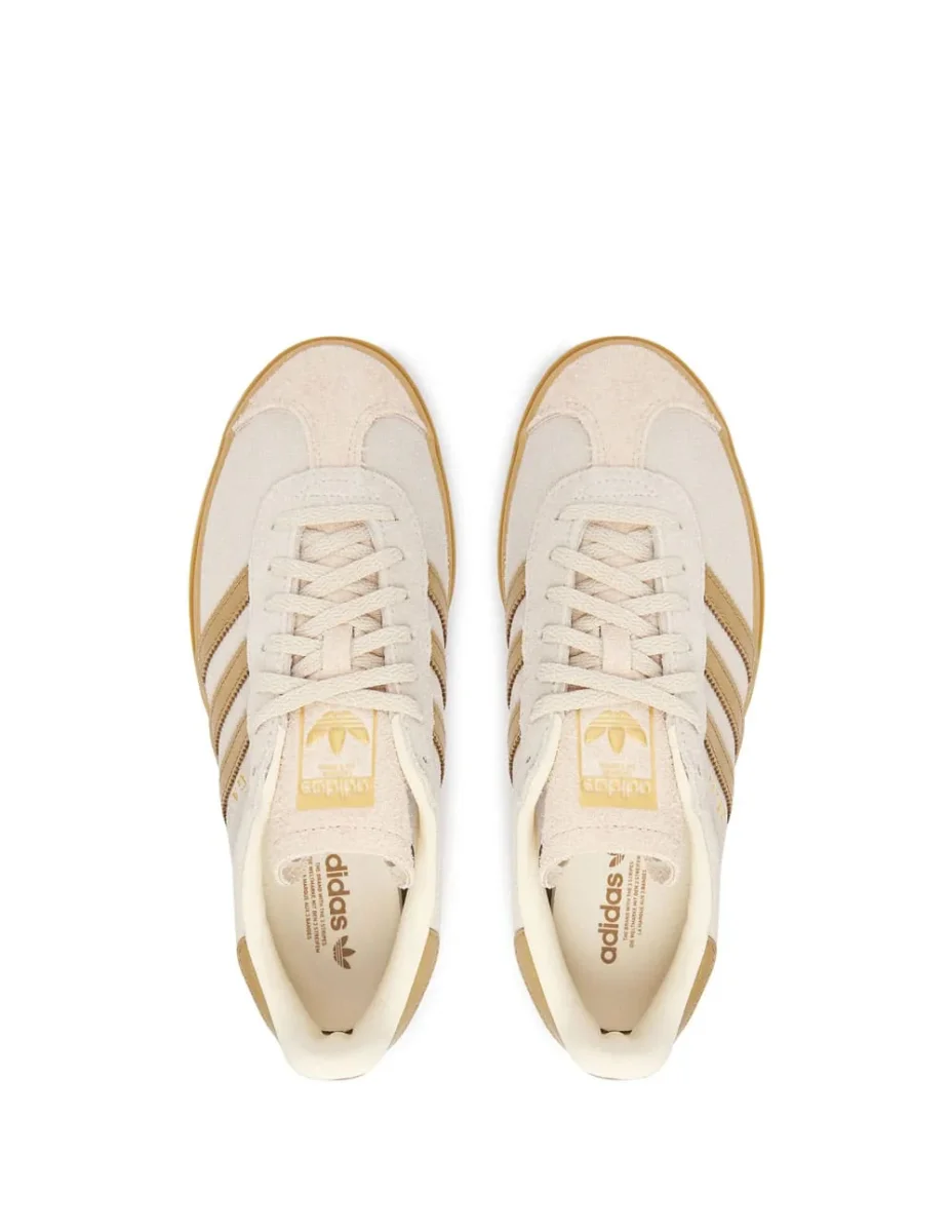 adidas Gazelle Bold Beiges y Doradas Mujer - Imagen 5