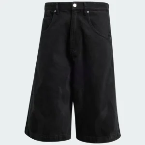 Pantalón Corto Vaquero adidas Flames Negro Hombre