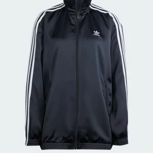 Chaqueta adidas Loose Satin Negra Mujer